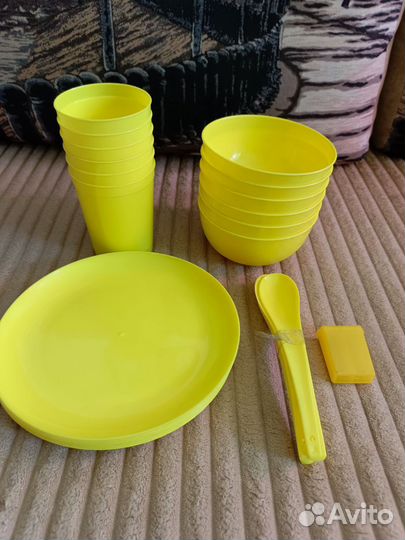 Пикник, дача, поездки.Новый набор на 6 персон