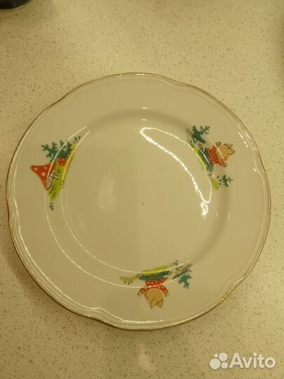 Детская тарелка плоская 