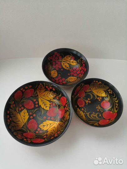 Набор посуды Хохлома