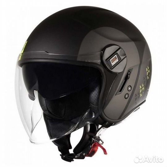 Origine Alpha Track Open Face Helmet Fluo Yellow / Black
