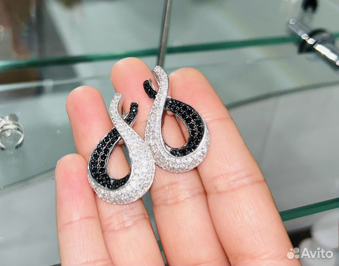 Серьги серебро