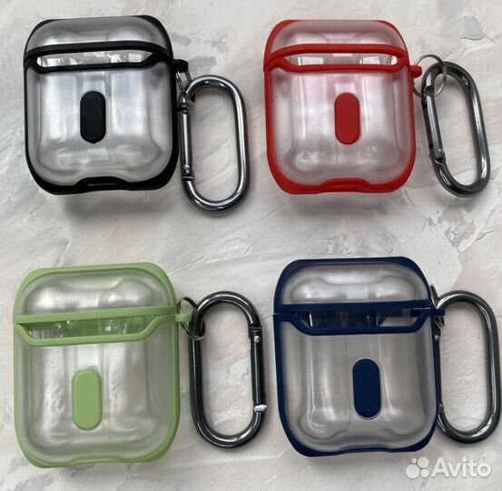Чехлы для наушников Apple Air Pods 2 прозрачные