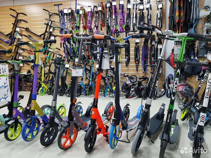 Самокаты городские, трюковые, детские трёхколёсный