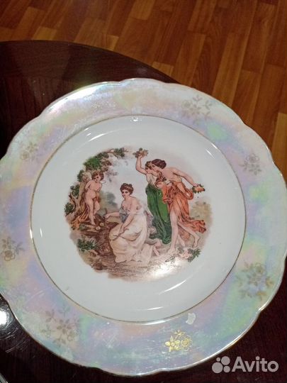 Тарелка Мадонна гдр фарфор 22см