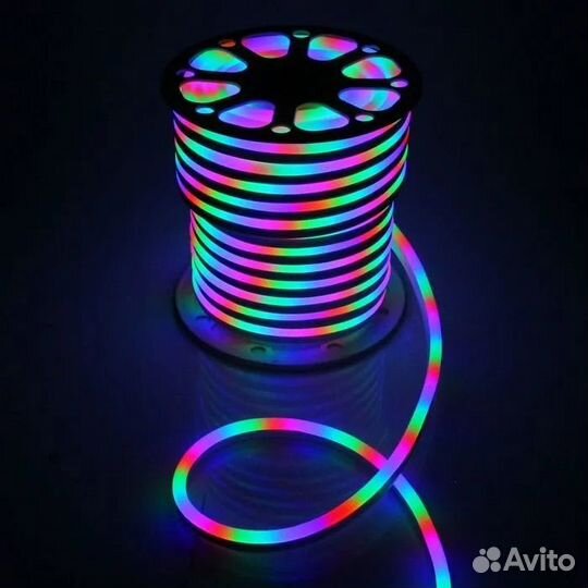 Гибкий неон 12 вольт RGB