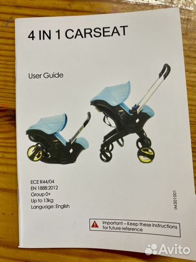 Коляска -трансформер carseat 4 in 1