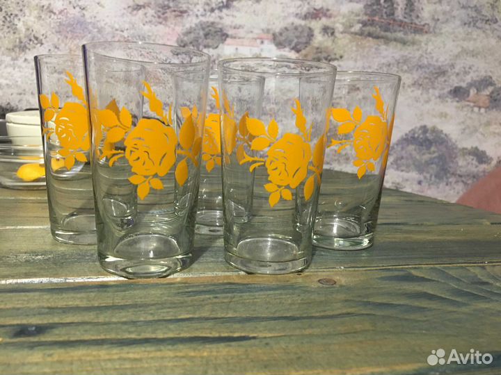 Стопки стеклянные, рюмки