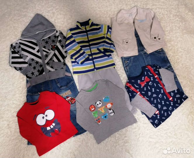 Вещи пакетом на мальчика 80-86
