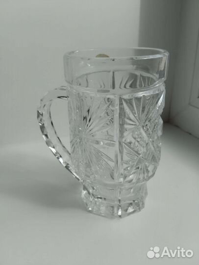 Кружка пивная 0.5л хрустальная