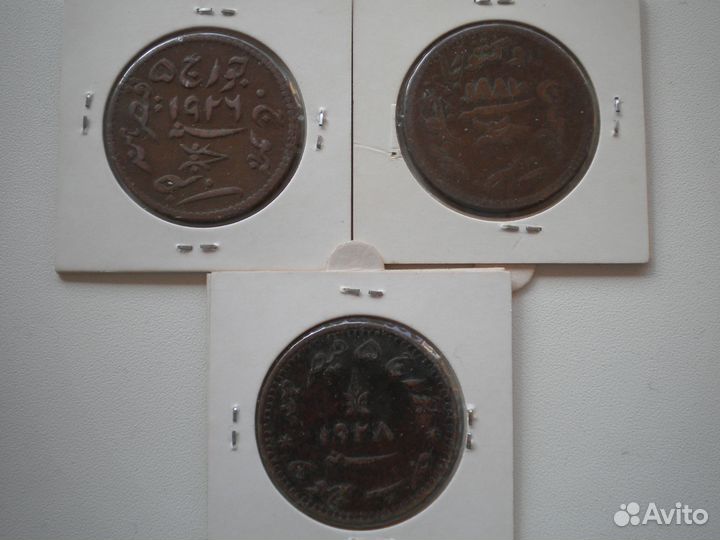Монеты Индия Княжество Кутч 3 докдо Разные