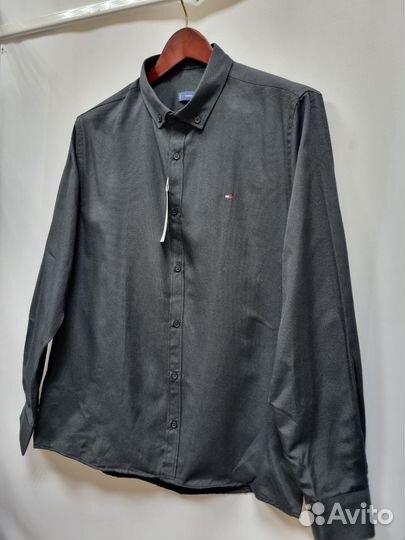 Рубашка чёрная tommy