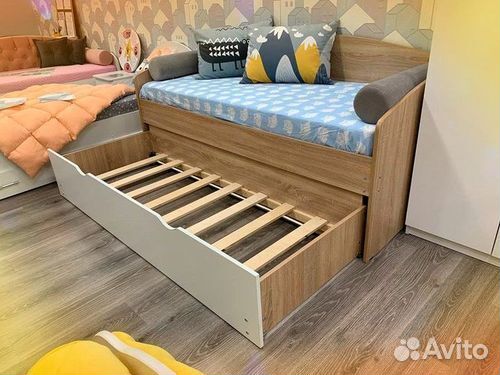 Кровать от 2х лет лдсп без мягкой спинки 2е спальн