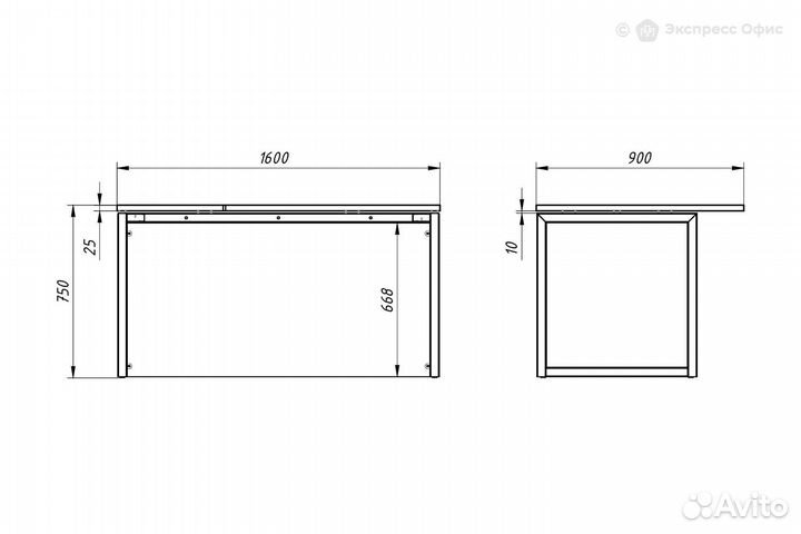 Стол письменный эргономичный правый Xten QP xqpct 169H(R)
