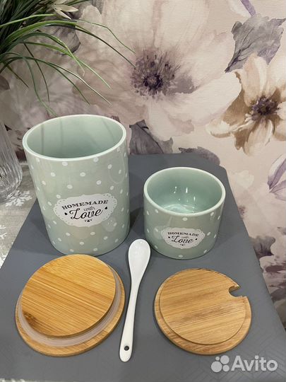 Банки для чая сахара, контейнеры на кухню