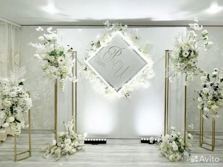 Свадебный декор фотозона