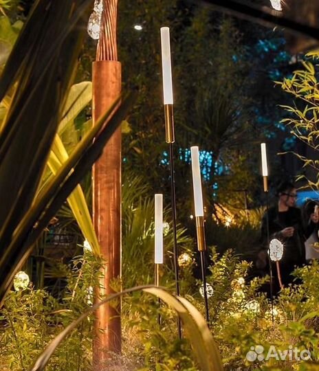 Садовый дизайнерский светильник в виде камыша ланд