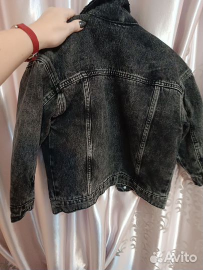 Утепленная джинсовка zara 116