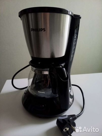 Кофеварка капельная philips 0.6л
