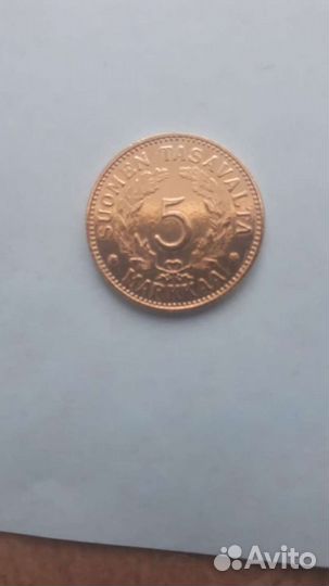 Официальный новодел банк Финляндии позолота