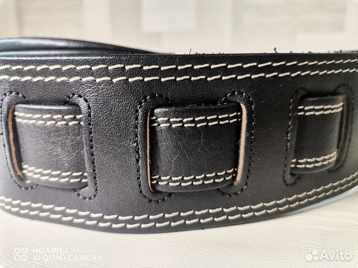 Ремень для гитары из натуральной кожи