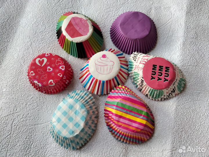 Вкладыши в бумажные формы для выпечки 100 штук