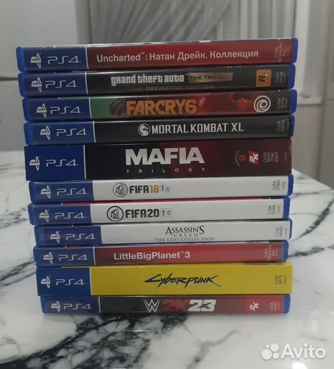 Игровые диски на ps4