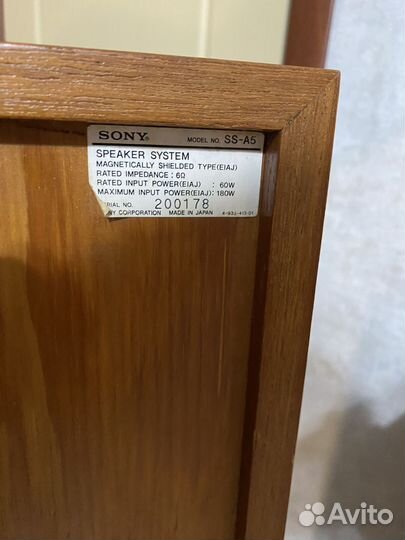 Великолепная акустика Sony ss a5 la voce