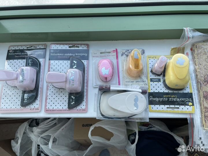 Фигурные дыроколы для скрапбукинга набором