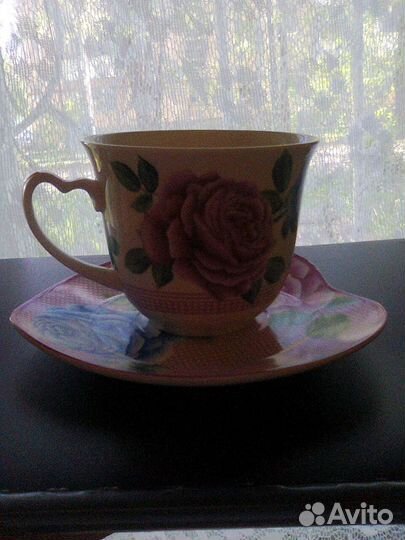 Чашка с блюдцем, набор 6штук