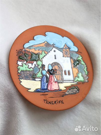 Новая тарелка Тенерифе Канары керамика