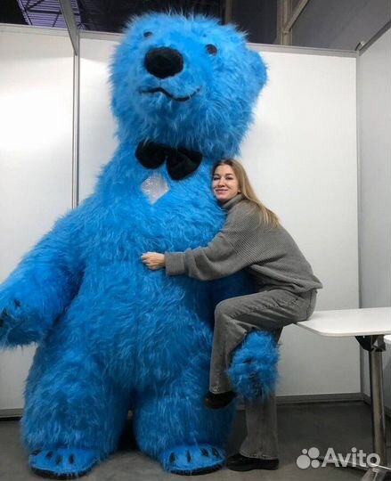 Ростовая кукла надувная Голубой мишка