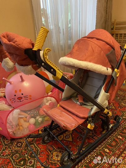 Детские санки с колесами