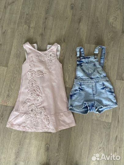 Вещи пакетом 8 вещей на девочку, р 98, 110,104,116