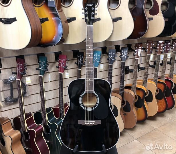 Гитара акустическая homage 4111-BK (дредноут)