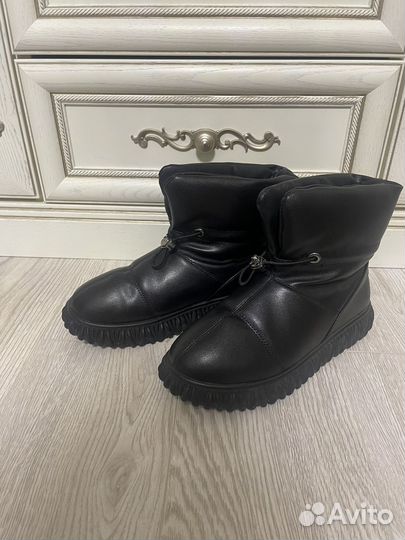 Зимнии угги, натуральная кожа