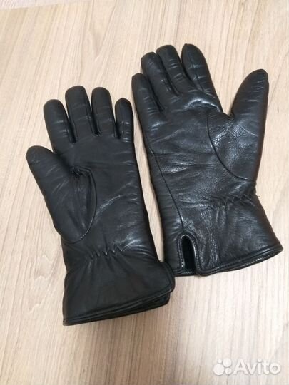 Перчатки женские кожаные