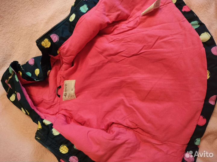 Яркая ветровка парка куртка Babygo для девочки 86