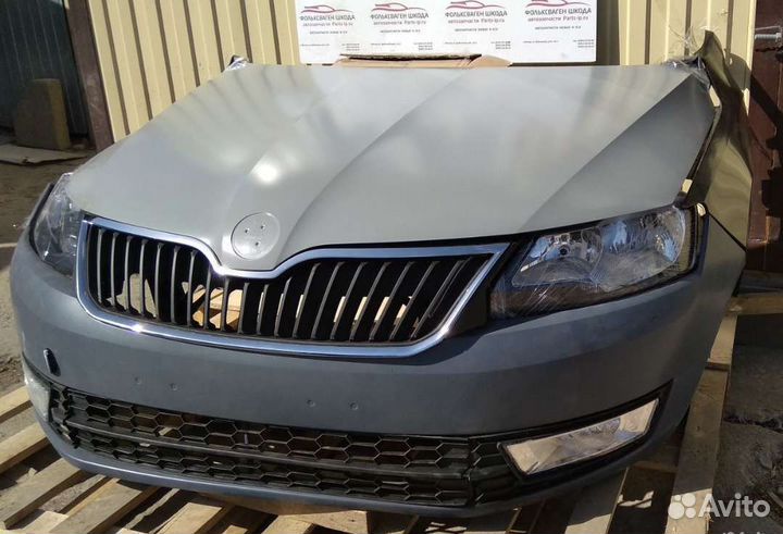 Бампер передняя часть skoda rapid 2012-20