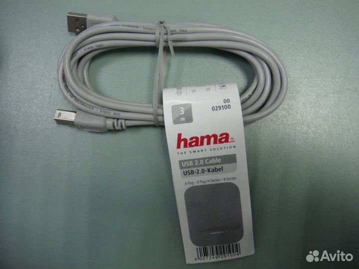 Кабель USB 2.0 USB A (m) - USB B (m)