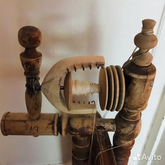 Прялка старинная в рабочем состоянии, можно прясть