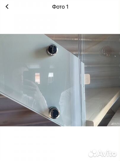 Стеклянное ограждение лестницы Стеклодержатель