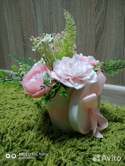 Красивый и нежный Букет пионов из мыла