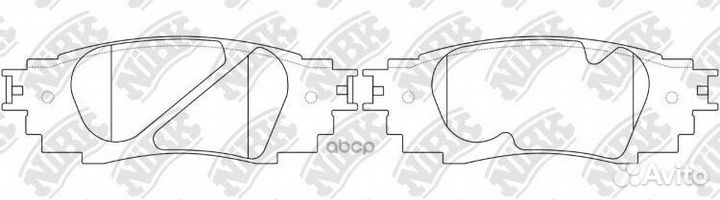 Колодки тормозные дисковые зад PN1854 NiBK