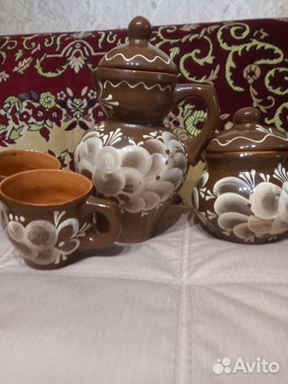 Рамонская керамика сервиз,набор белый букет