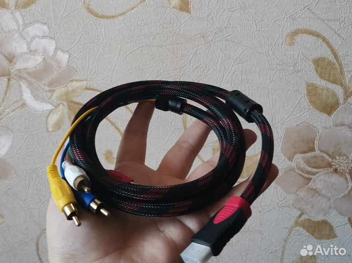 Кабель переходник hdmi to 5 RCA 1.5M