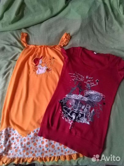 Вещи пакетом на девочку10-12 лет