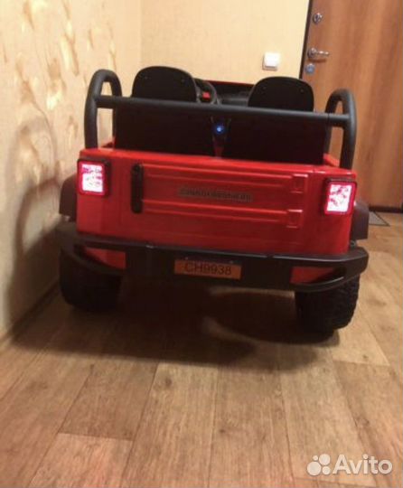 Детский электромобиль Jeep Hunter Red с полн прив