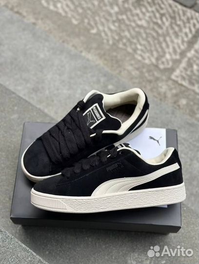 Puma suede xl pleasures черные