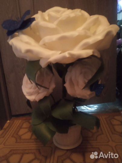 Светильник роза из изолона