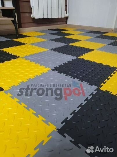 Модульная плитка пвх для гаража